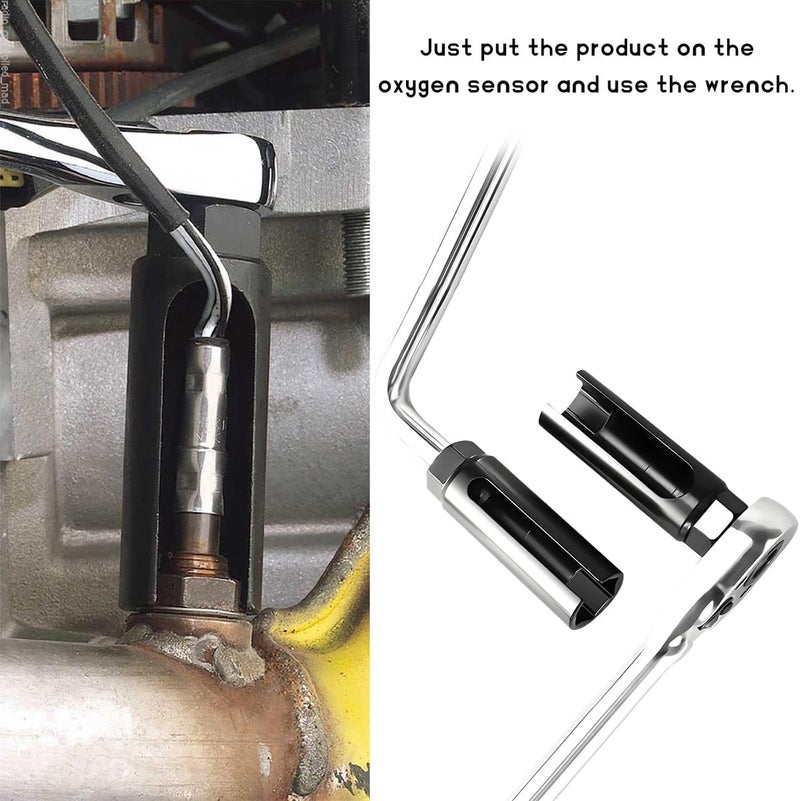 MTRPS Oxygen Sensor Socket with Side Wire Cutout, 1/2" Drive x 7/8" 6-Point O2 Sensor Puller Removal Tool, Sensors Disassembly Wrench Fits All Vehicle O2 Removal and Installation (Small Opening) - Image 5